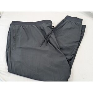 Mens 56 Society of One Joggers DXL Black Drawstring Elastic Stretch Tapered 5XL